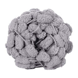 Maxbell Pom Pom Chunky Yarn Arm Knitting Pillow Blanket Rug Making Hand Knit Garland Gray