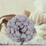 Maxbell Pom Pom Chunky Yarn Arm Knitting Pillow Blanket Rug Making Hand Knit Garland Gray