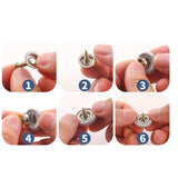 Maxbell 50x Car Roof Repair Button Easy Installation Fixed Buckle for Trucks SUV Black
