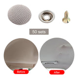 Maxbell 50x Car Roof Repair Button Easy Installation Fixed Buckle for Trucks SUV Black