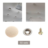 Maxbell 50x Car Roof Repair Button Easy Installation Fixed Buckle for Trucks SUV Beige