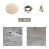 Maxbell 50x Car Roof Repair Button Easy Installation Fixed Buckle for Trucks SUV Beige