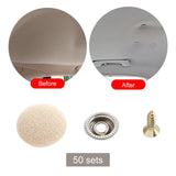 Maxbell 50x Car Roof Repair Button Easy Installation Fixed Buckle for Trucks SUV Beige