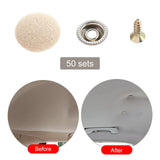 Maxbell 50x Car Roof Repair Button Easy Installation Fixed Buckle for Trucks SUV Beige