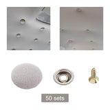 Maxbell 50x Car Roof Repair Button Easy Installation Fixed Buckle for Trucks SUV Grey
