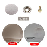 Maxbell 50x Car Roof Repair Button Easy Installation Fixed Buckle for Trucks SUV Grey