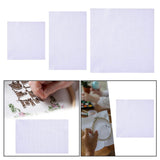 Maxbell Sewing Fabric Needlework Canvas Needlepoint White Crafts Cross Stitch Cloth 30cmx30cm