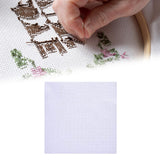 Maxbell Sewing Fabric Needlework Canvas Needlepoint White Crafts Cross Stitch Cloth 30cmx30cm