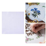Maxbell Sewing Fabric Needlework Canvas Needlepoint White Crafts Cross Stitch Cloth 30cmx30cm