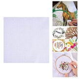 Maxbell Sewing Fabric Needlework Canvas Needlepoint White Crafts Cross Stitch Cloth 30cmx30cm
