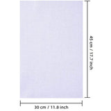 Maxbell Sewing Fabric Needlework Canvas Needlepoint White Crafts Cross Stitch Cloth 30cmx45cm