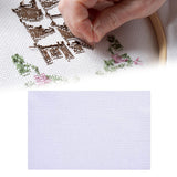 Maxbell Sewing Fabric Needlework Canvas Needlepoint White Crafts Cross Stitch Cloth 30cmx45cm