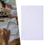 Maxbell Sewing Fabric Needlework Canvas Needlepoint White Crafts Cross Stitch Cloth 30cmx45cm