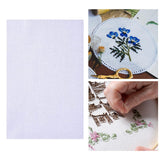 Maxbell Sewing Fabric Needlework Canvas Needlepoint White Crafts Cross Stitch Cloth 30cmx45cm