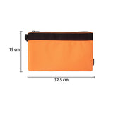 Maxbell Small Tool Bag Zipper Tool Pouch Hardware Storage Bags Reusable Work Pouch Orange