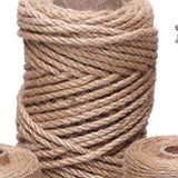 Maxbell Jute Rope Hemp Rope Twisted Sisal Rope for Cat Scratching Post Toy Repairing 6mm
