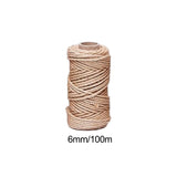 Maxbell Jute Rope Hemp Rope Twisted Sisal Rope for Cat Scratching Post Toy Repairing 6mm