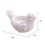 Maxbell Resin Bird Candle Holder Craft Creative Collectable for Wedding Table Cafe