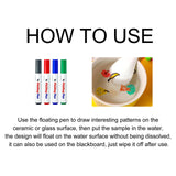 Maxbell 4Pcs Magical Water Painting Pens Doodle Drawing Pens Floating Ink Pens