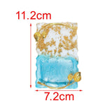Maxbell Resin Nail Art Palette Nail Painting Makeup Palette for Wedding Home Artist blue