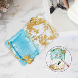 Maxbell Resin Nail Art Palette Nail Painting Makeup Palette for Wedding Home Artist blue