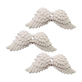 Maxbell 3 Pieces Car Wings Shaped Pendant Ornament Simple for Office Wardrobes