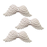 Maxbell 3 Pieces Car Wings Shaped Pendant Ornament Simple for Office Wardrobes