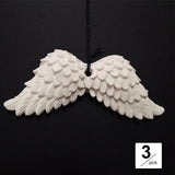 Maxbell 3 Pieces Car Wings Shaped Pendant Ornament Simple for Office Wardrobes