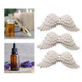 Maxbell 3 Pieces Car Wings Shaped Pendant Ornament Simple for Office Wardrobes