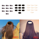 Maxbell 10Pcs Artificial Fur Pom Poms Ball Assorted DIY Art for Keychains Glove Charms Grey