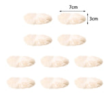 Maxbell 10Pcs Artificial Fur Pom Poms Ball Assorted DIY Art for Keychains Glove Charms White