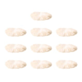 Maxbell 10Pcs Artificial Fur Pom Poms Ball Assorted DIY Art for Keychains Glove Charms White