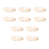 Maxbell 10Pcs Artificial Fur Pom Poms Ball Assorted DIY Art for Keychains Glove Charms White