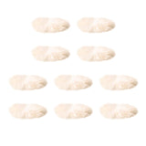 Maxbell 10Pcs Artificial Fur Pom Poms Ball Assorted DIY Art for Keychains Glove Charms White