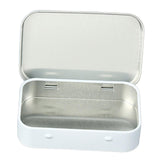 Maxbell Card Storage Box Iron Fittings Container Empty for Jewelry Gadget White with Hinge