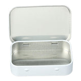 Maxbell Card Storage Box Iron Fittings Container Empty for Jewelry Gadget White with Hinge