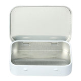 Maxbell Card Storage Box Iron Fittings Container Empty for Jewelry Gadget White with Hinge