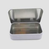 Maxbell Card Storage Box Iron Fittings Container Empty for Jewelry Gadget White with Hinge