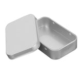 Maxbell Card Storage Box Iron Fittings Container Empty for Jewelry Gadget Argent