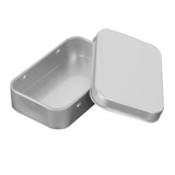 Maxbell Card Storage Box Iron Fittings Container Empty for Jewelry Gadget Argent