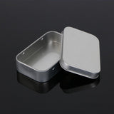 Maxbell Card Storage Box Iron Fittings Container Empty for Jewelry Gadget Argent