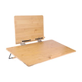Maxbell Wooden Book Stand Textbooks Page Paper Clips Office Laptop Books Holder Tray Wood