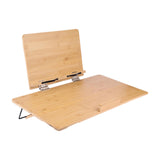 Maxbell Wooden Book Stand Textbooks Page Paper Clips Office Laptop Books Holder Tray Wood