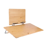 Maxbell Wooden Book Stand Textbooks Page Paper Clips Office Laptop Books Holder Tray Wood
