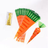 Maxbell Easter Carrot Candy Bag Gift Storage Bag Treat Bag Party Favors for Easter 20pcs