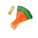 Maxbell Easter Carrot Candy Bag Gift Storage Bag Treat Bag Party Favors for Easter 20pcs