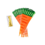 Maxbell Easter Carrot Candy Bag Gift Storage Bag Treat Bag Party Favors for Easter 20pcs