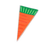 Maxbell Easter Carrot Candy Bag Gift Storage Bag Treat Bag Party Favors for Easter 50pcs