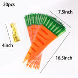Maxbell Easter Carrot Candy Bag Gift Storage Bag Treat Bag Party Favors for Easter 50pcs