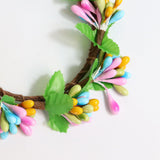 Maxbell Easter Candle Rings Wreath Candleholder Decorations for Party Festival 10cm